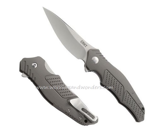 CRKT Outrage IKBS Flipper Folding Knife, Aluminum Handle, CRKTK320GXP - Click Image to Close