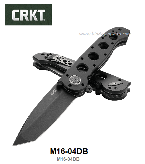 CRKT M16 Flipper Folding Knife, Assisted Opening, D2, Aluminum, CRKTM16-04DB