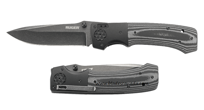 Ruger All-Cylinders Folding Knife, Micarta Black, R2003K