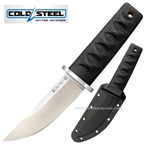 Cold Steel Mini Kyoto II Fixed Blade Knife, Reinforced Point, Hard Sheath, 17DB - Click Image to Close