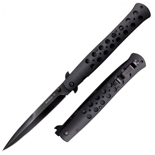 Cold Steel Ti-Lite Folding Knife, S35VN, G10 Black, 26C6 - Click Image to Close