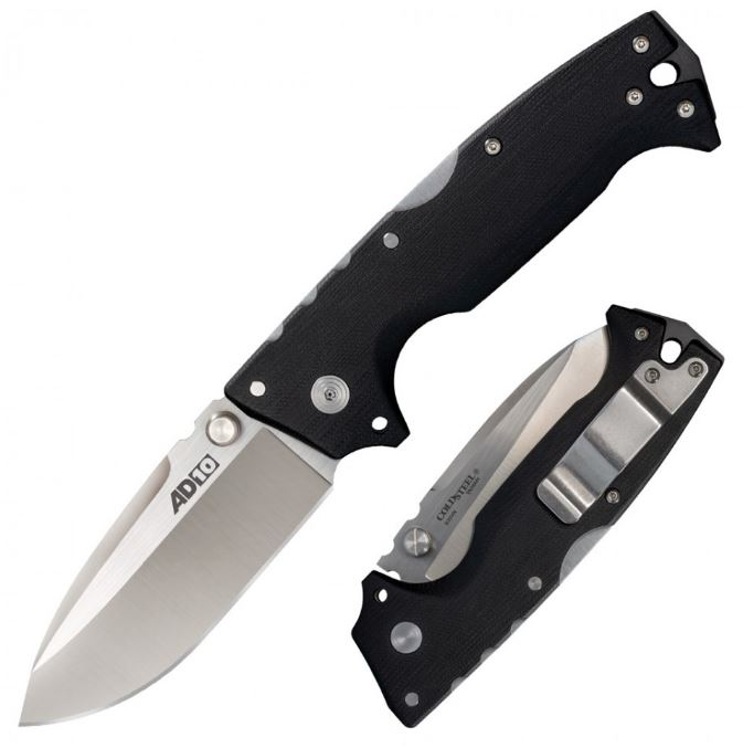Cold Steel AD-10 Folding Knife, S35VN, G10 Black, 28DD