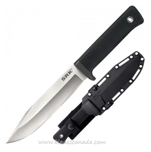 Cold Steel SRK Fixed Blade Knife, VG10 San Mai, Secure-Ex Sheath, 35AN