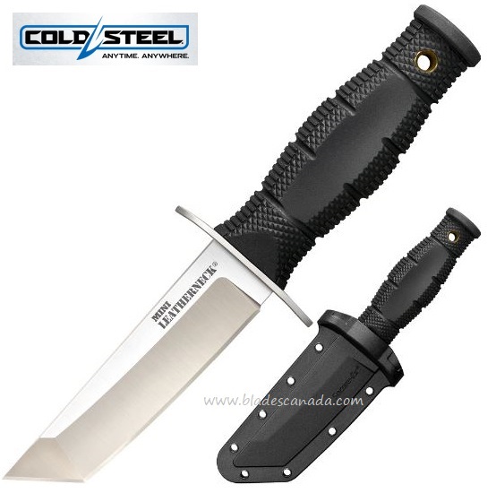 Cold Steel Mini Leatherneck Tanto Fixed Blade Knife, Secure-Ex Sheath, 39LSAA