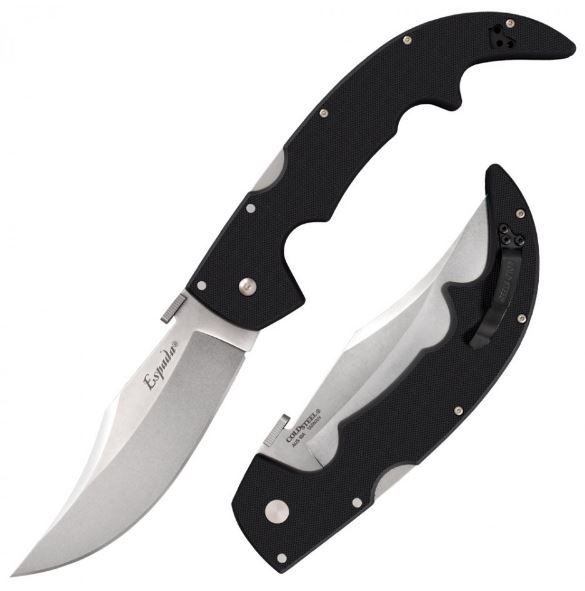 Cold Steel Large Espada Folding Knife, AUS 10A, G10 Black, 62MGD