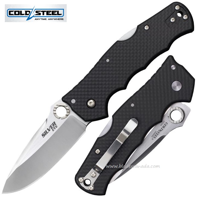 Cold Steel Silver Eye Elite Folding Knife, S35VN, Carbon Fiber, 62QCFB