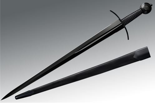 Cold Steel MAA Arming Sword, 1090 Carbon Blued Steel, 88ARM