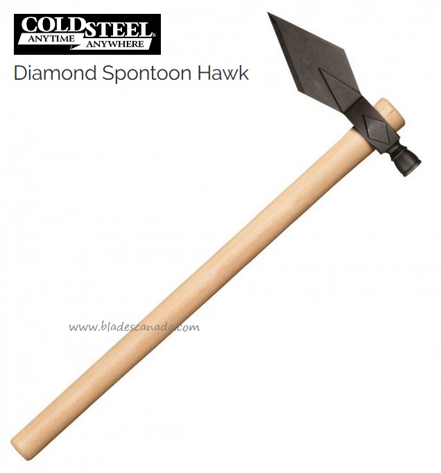 Cold Steel Diamond Spontoon Hawk Axe, 1055 Carbon, 90AWD - Click Image to Close