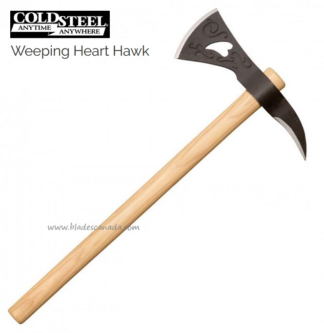 Cold Steel Weeping Heart Hawk Axe, 1055 Carbon, 90AWH