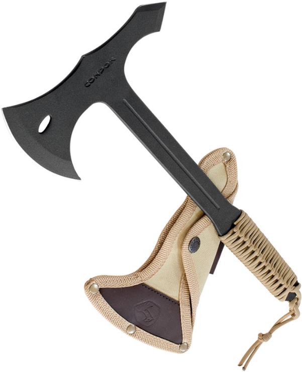 Condor Throwing Axe, 1075 Carbon w/Canvas Sheath, CTK1404-1.4 - Click Image to Close