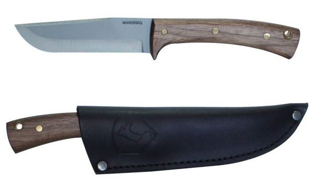 Condor Stratos Fixed Blade Knife, 1075 Carbon, Leather Sheath, CTK229-5HC