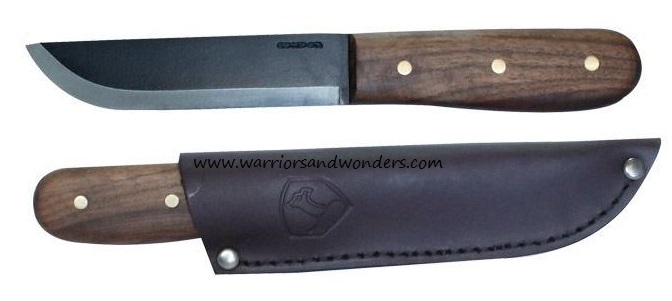 Condor Bushcraft Basic Fixed Blade Knife, 1075 Carbon, Leather Sheath, CTK236-5HC - Click Image to Close