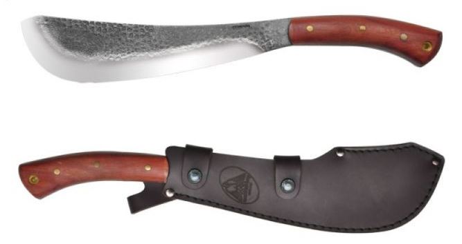 Condor Pack Golok, 1075 Carbon, Hardwood, Leather Sheath, CTK252-11HC