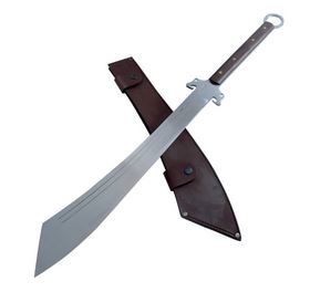 Condor Dynasty Dadao Sword, 1075 Carbon, Walnut, Leather Sheath, CTK358-19 - Click Image to Close