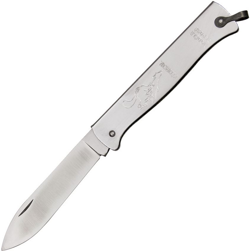 Douk-Douk Squirrel Slipjoint Folding Knife, Silver Handle, DD840