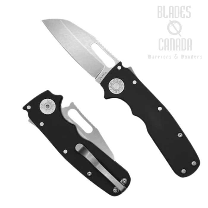 Demko Shark Cub Shark Lock Folding Knife, 20CV Shark Foot, Aluminum Black, SC-20CV-AL-SF