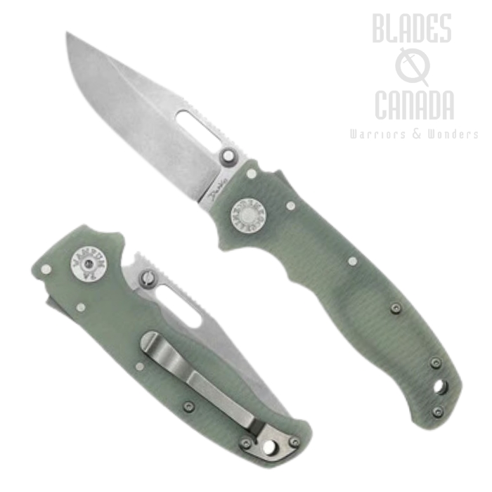 Demko AD20.5 Shark-Lock Folding Knife, S35VN SW Clip Point, G10 Natural, 205-S35-CPN