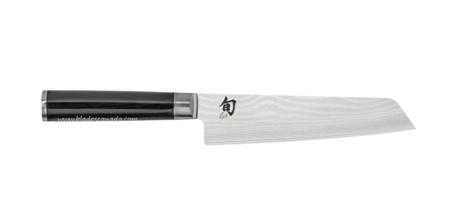 Shun Classic Master Utility Fixed Blade Kitchen Knife, 6.5" VG-MAX/Damascus, Wood, DM0782
