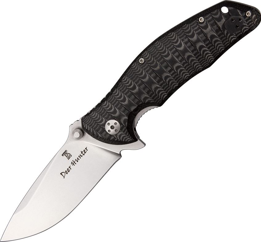 Dendra Deer Hunter Folding Knife, D2 SW, Micarta Black, 5SWMI