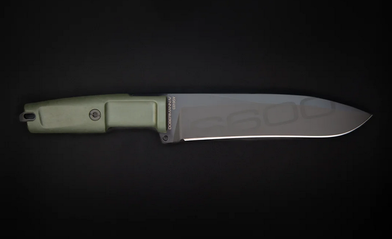 Extrema Ratio Dobermann IV S600 Fixed Blade Knife, S600 EXP Dark Blade, Forprene Handle