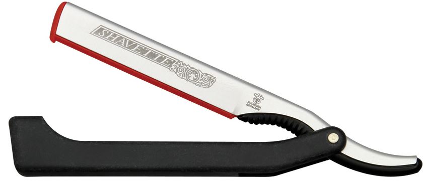 (image for) DOVO Shavette Straight Razor - Black Handle
