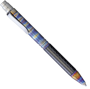 Darrel Ralph DDR Go Pen - Flame Titanium & Carbon Fiber