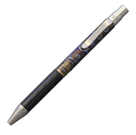 Darrel Ralph DDR Go Pen - Trail Stripe Titanium & Carbon Fiber - Click Image to Close