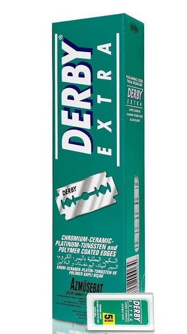 Derby Extra Double Edged Razor Blades - 100 Pack