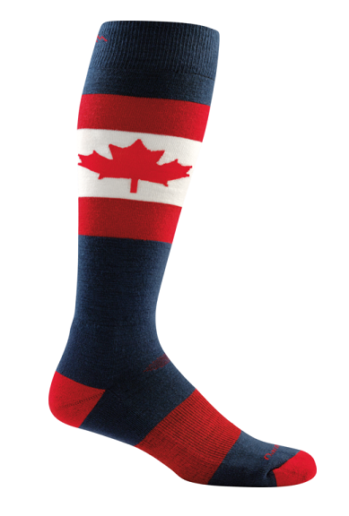 Darn Tough 1842 O Canada Over-the-Calf Cushion Socks- Maple