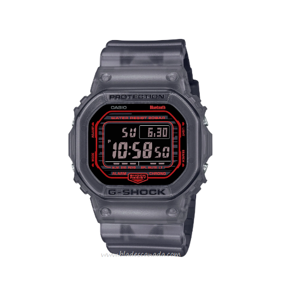 G Shock DW-B5600G-1 Digital Watch, Red/Black