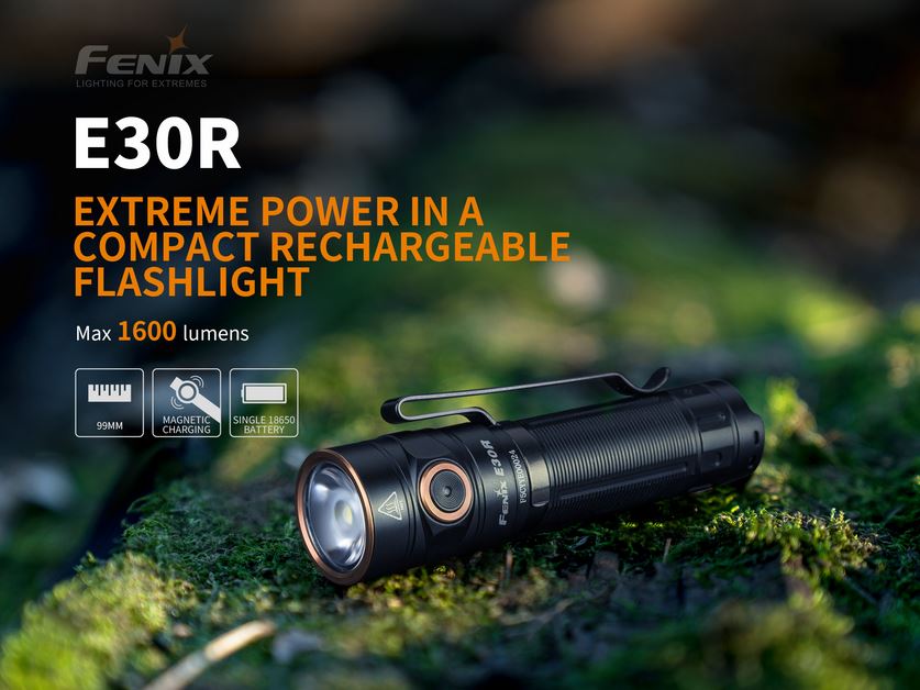 Fenix E30R Rechargeable Flashlight - 1600 Lumens