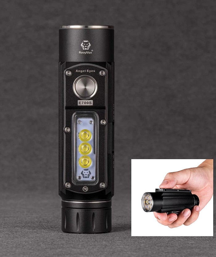 RovyVon Angel Eyes E700S Multipurpose High Power Compact Flashlight - 2800 Lumens