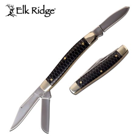 Elk Ridge ER939BK Traditional Slipjoint Folding Knife - Click Image to Close