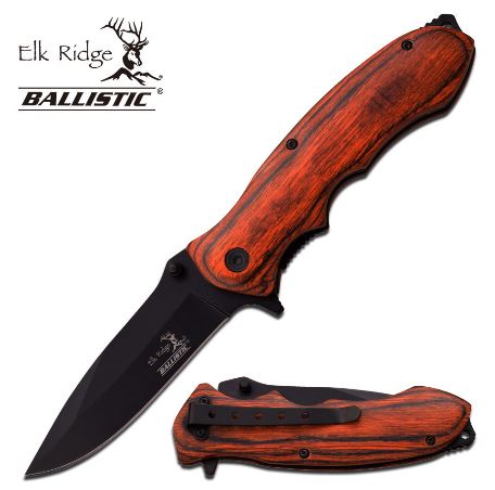 Elk Ridge ERA160BW Folding Knife Assisted Opening - Click Image to Close