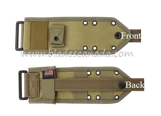 ESEE 3/4 Cordura MOLLE Back, Khaki, ESEE42MBK