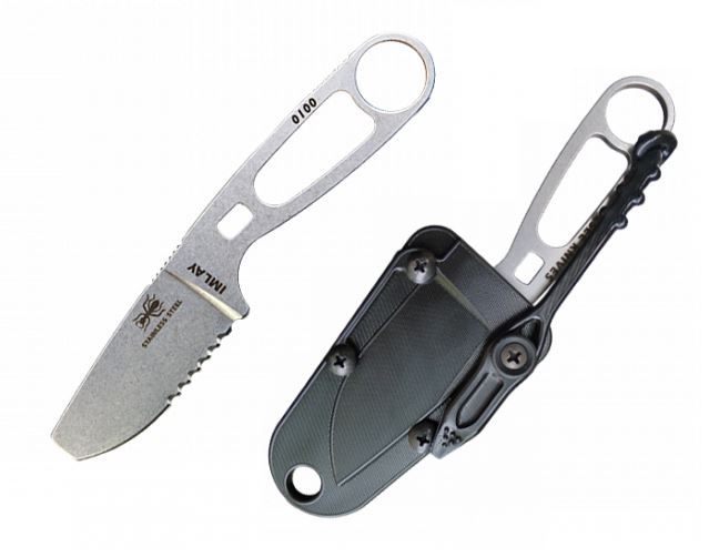 ESEE Imlay Fixed Blade Rescue Knife, 440C Steel, Black Sheath, ESEEIMLAY