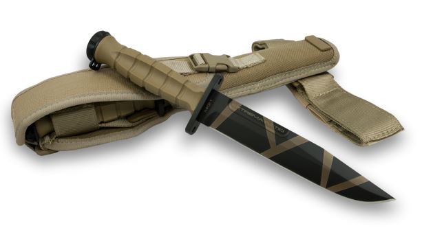 Extrema Ratio MK2.1 Fixed Blade Knife, N690, Nylon Desert Warfare - Click Image to Close