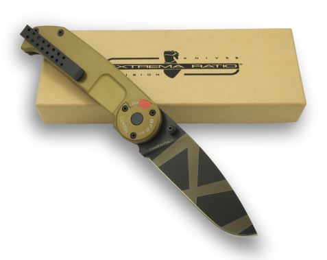 Extrema Ratio BF2 CD Folding Knife, Bohler N690, Aluminum Desert Warfare