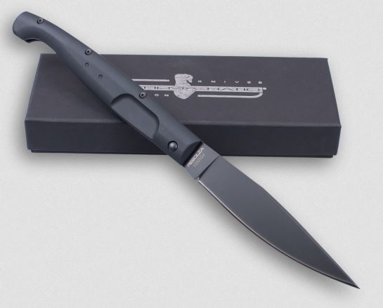 Extrema Ratio RESOLZA 12 Folding Knife, N690 Black, Aluminum Black