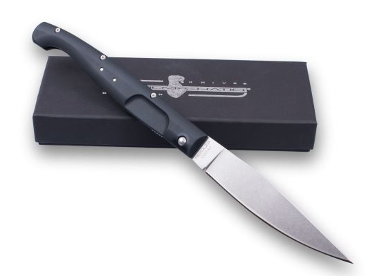 Extrema Ratio RESOLZA 12 Folding Knife, N690 Stonewash, Aluminum Handle