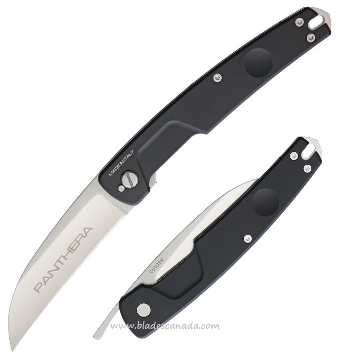 Extrema Ratio Panthera Folding Knife, N690 Satin Wharncliffe, Aluminum Black - Click Image to Close