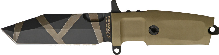 Extrema Ratio FULCRUM C [Compact] Fixed Blade Knife, N690 Geo-Camo, Desert Warfare Handle - Click Image to Close