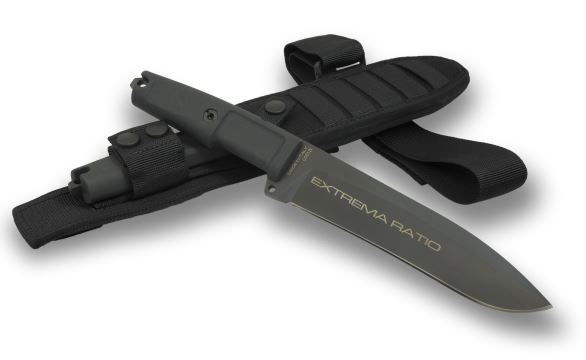 Extrema Ratio DOBERMANN IV Tactical Fixed Blade Knife, Bohler N690, Black Handle - Click Image to Close