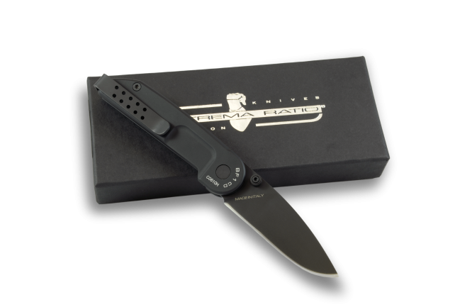 Extrema Ratio BF1CD Folding Knife, Bohler N690, Aluminum Black