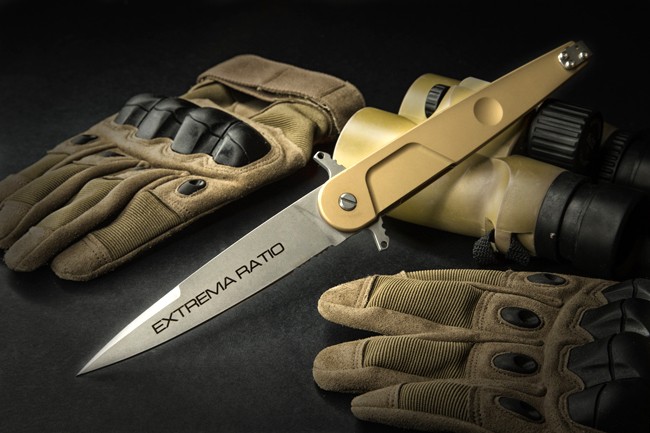 Extrema Ratio BD4 Lucky Folding Knife, Bohler N690, Aluminum Desert