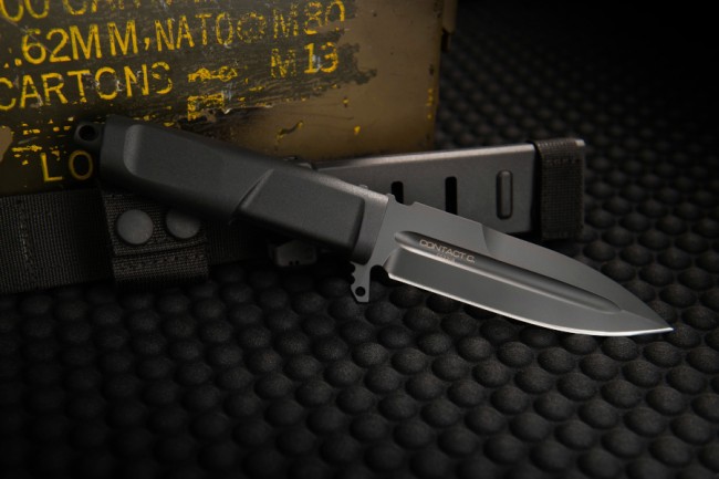 Extrema Ratio CONTACT C Fixed Blade Knife, N690, Nylon MOLLE Sheath - Click Image to Close