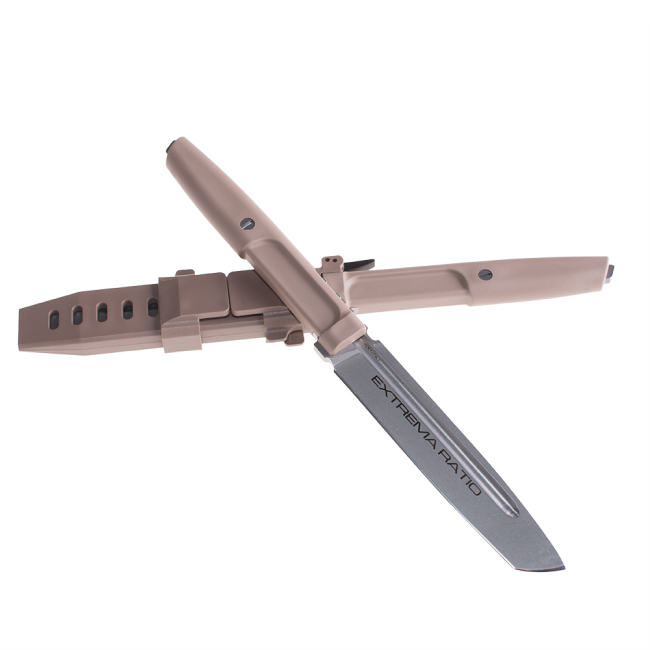 Extrema Ratio MAMBA Tanto Fixed Blade Knife, N690, Desert Handle