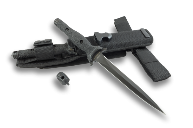 Extrema Ratio SUPPRESSOR OPERATIVO Dagger Fixed Blade Knife, N690, Nylon Black