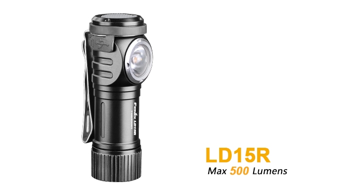 Fenix LD15R Rechargeable Right Angle Flashlight - 500 Lumens