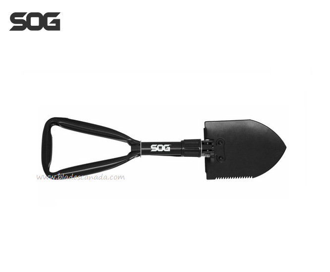 SOG Entrenching Shovel Tool, High Carbon Blade, Steel Handle, F08-N